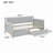 Twin Size Pine Wood Daybed with two Storage Drawers-1776828078
