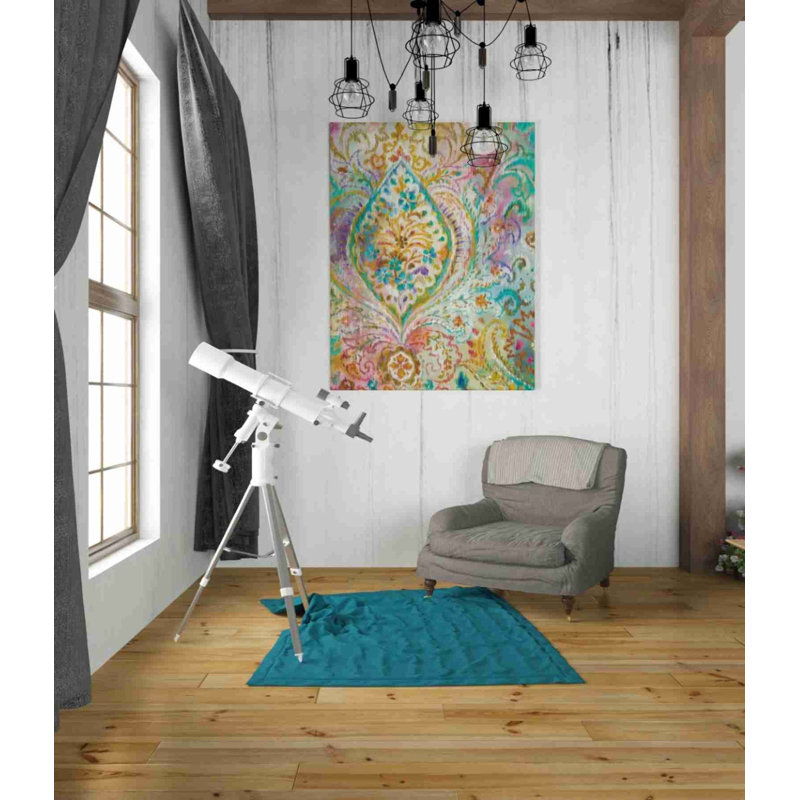«Boho Paisley II» par Danhui Nai, art mural sur toile, H 34 po x l 26 po x P 1,25 po
