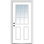 Portes d'entrée pré-montées en fibre de verre 2 panneaux Smooth 9 Lite