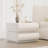 Modern Curved 2-Drawer Nightstand in Cream White – Italian Minimalist Design with Soft-Close Drawers & Rounded Edges for Bedroom Storage