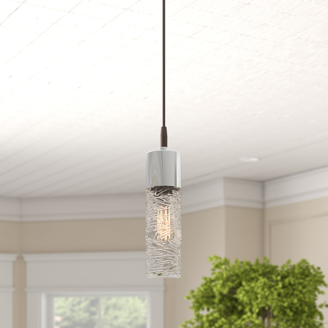 Ailynn 1 - Light Single Cylinder LED Pendant Wade Logan® 