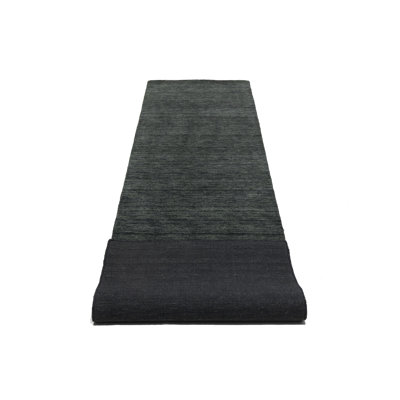 Greilickville Hand Loomed Gabbeh Rug, 100% Wool, Solid Color, Fade & Stain Resistant, Durable, All Sizes, India-Made.