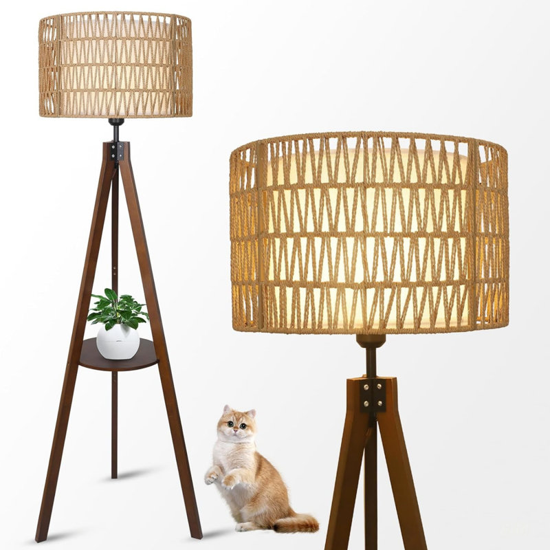 Lampe trépied Boho