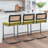 Georgios Velvet Upholstered Cane Back Bar & Counter Stool-2070465700-2064843734