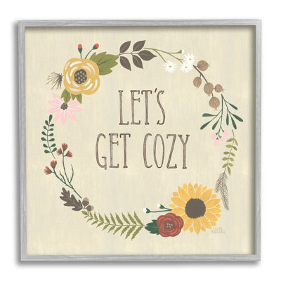 «Let Get Cozy Floral», giclée par Laura Marshall