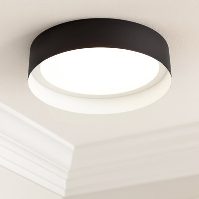 Reveal - LED Flush Mount - 16"Dia. - Black/White