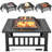 Digna Square Iron Smokeless Fire Pit-1663671342