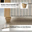 Gema 206cm W Farmhouse Striped Sofa With Rolled Arm And Solid Wood Spindle Legs