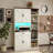 70.8" Kitchen Pantry With Charging Station