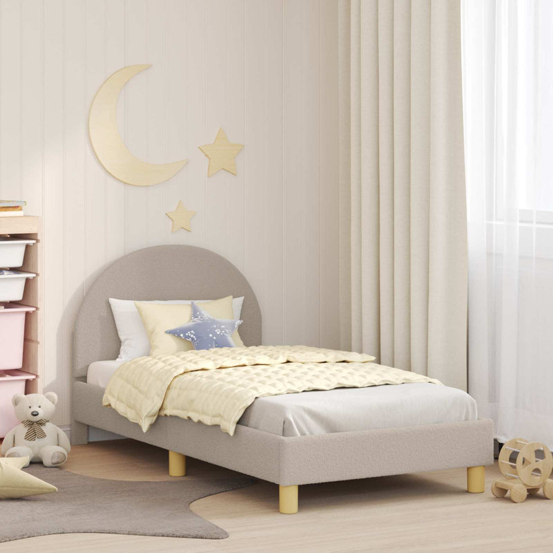 Bed Frame, Light Grey, European Toddler (80 x 160cm)