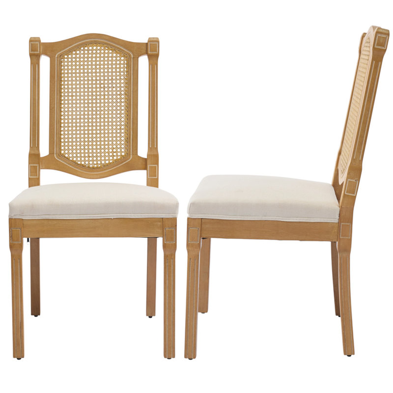 Chaise d'appoint rembourrée H 20,3 po Amando, Beige