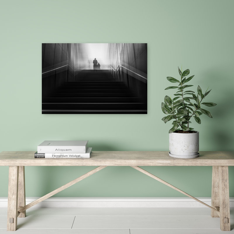 Stairway To Abstract Dramatic Modern Urban Wall Art Print by Serena Duan - Wrapped Canvas Print, 60.96cm H x 40.64cm W