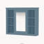 Meuble-lavabo 36 po avec armoire à pharmacie, armoire de rangement moderne avec 2 portes à fermeture douce et meuble-lavabo simple