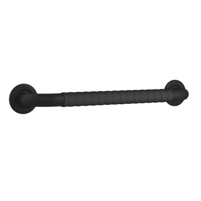 ErgoSafetyBar 18-in Dimpled Ergonomic Soft Grip 32mm Diameter ADA Compliant 500 lb Weight Capacity