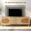 Meuble télé en rotin pour meuble télé 59 po et console de 59 po Boho