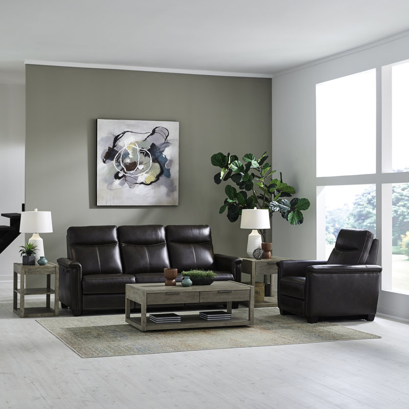 Ensemble de salon inclinable électrique Kint, 2 Pieces: Sofa, Chair