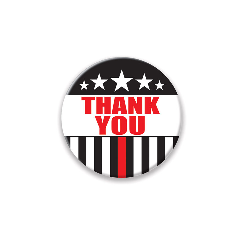 Thank You Firefighters Button