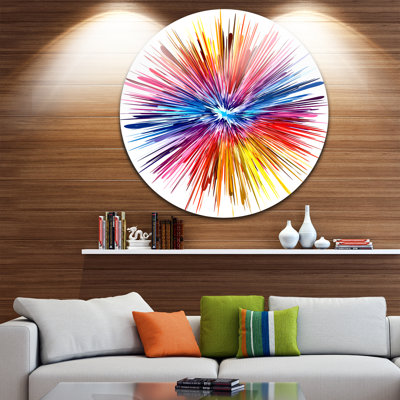 « color explosion », impression sur métal