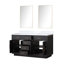 Ensemble de meuble-lavabo double 60 "avec miroir 60"-82319162-82319163
