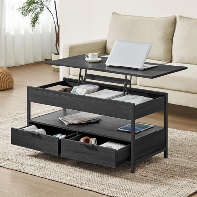 Lift Top Coffee Table with Storage Drawers