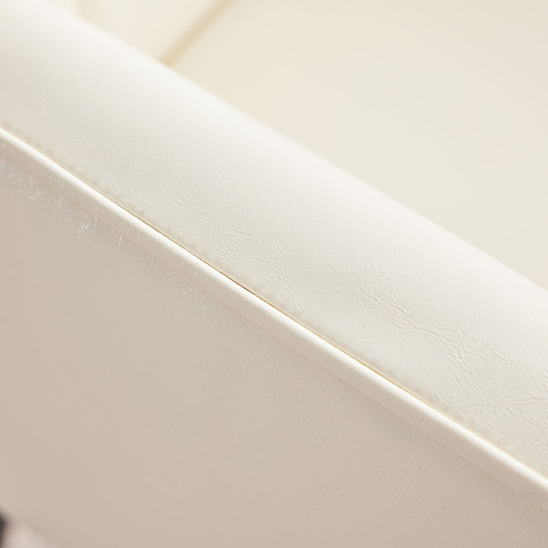 Fauteuil d'appoint rembourré, Polyester crème