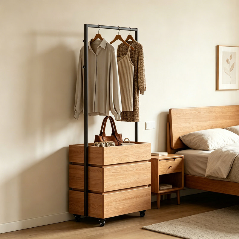 Louth, Black/Natural Wood
