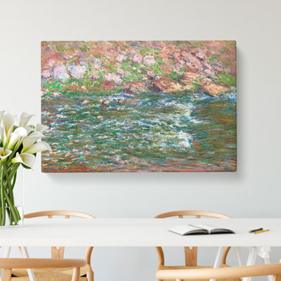 Rapids On The Petite Creuse by Claude Monet - Wrapped Canvas Painting