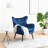 Mid-Century Velvet Arm Chair-501760526-446630642