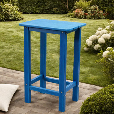 Chaises de patio durables en PEHD, bleu marine, toutes saisons, pour utilisation dans la cour