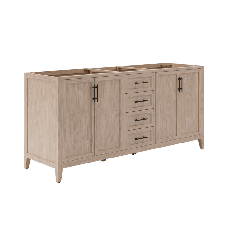 Silas 72" W Double Bathroom Vanity Base