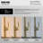 Karran Pull-Down Kitchen Faucet with Blade Spray, 3-Function Sprayer, High-Arc, Spot-Free Finish in Champagne Bronze-119904240