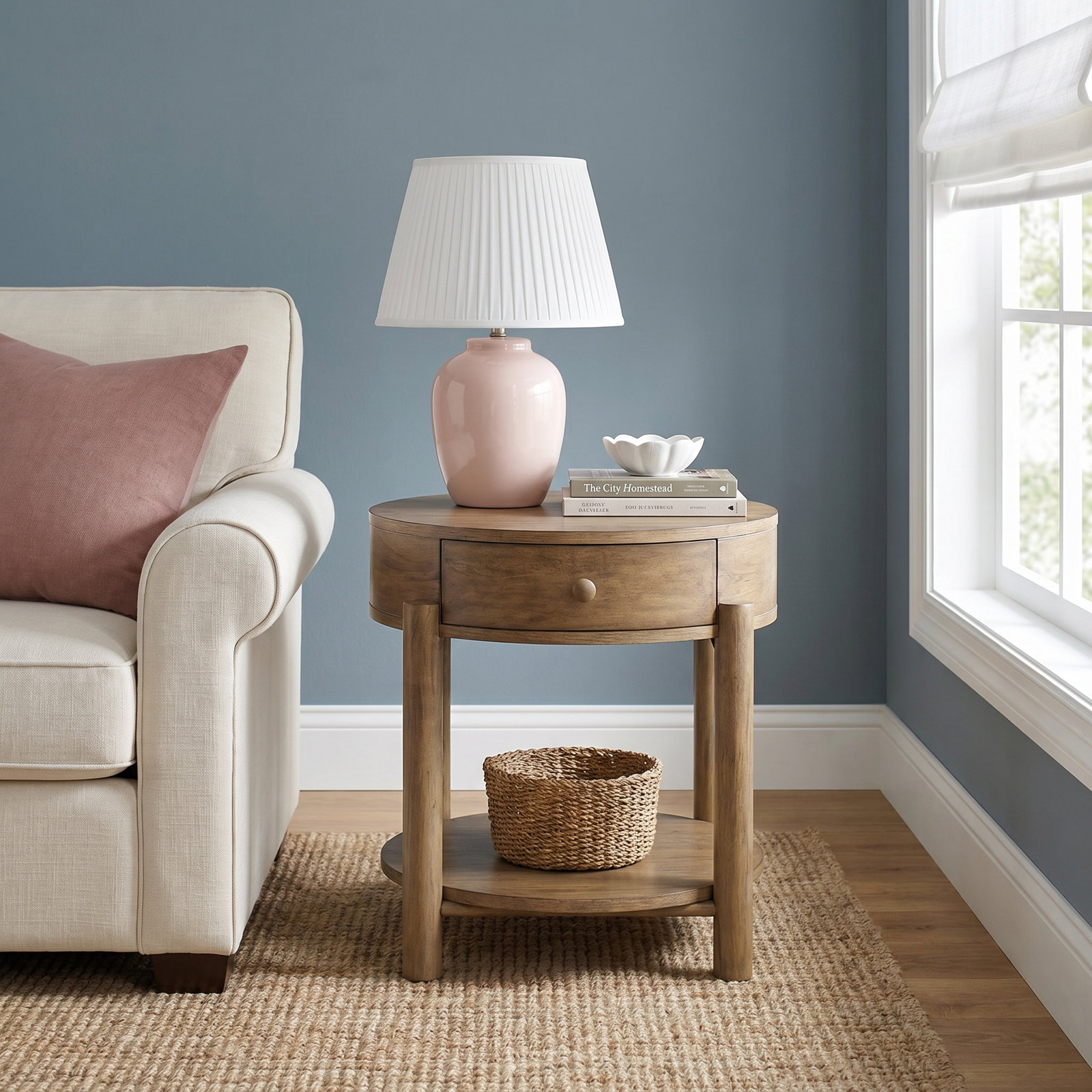 Avely 24" Oak End Table