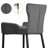 Upholstered Counter Stool with Metal Frame