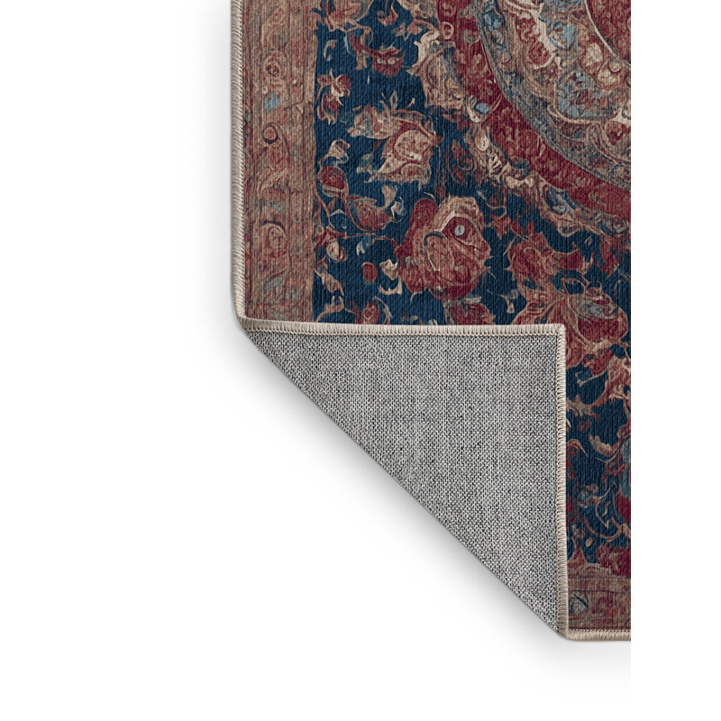 Tapis brun lavable à la machine, Carré 4 pi