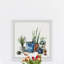 Reproduction d’art sur toile tendue « succulents galore »-50107138