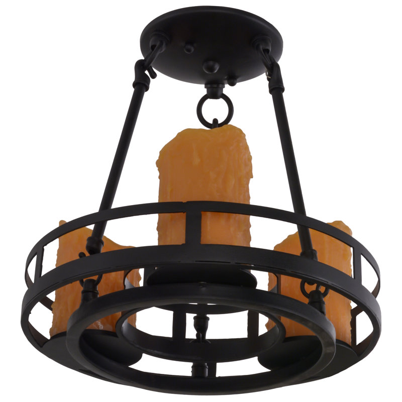 3 - Light Semi Flush Mount