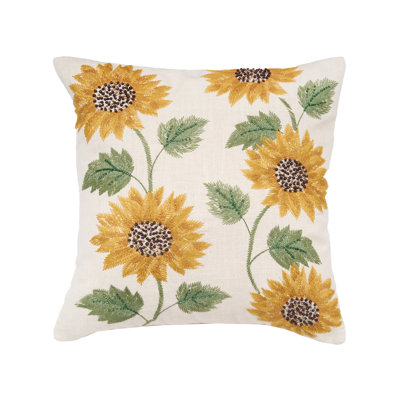 Blooming Sunflower Pillow