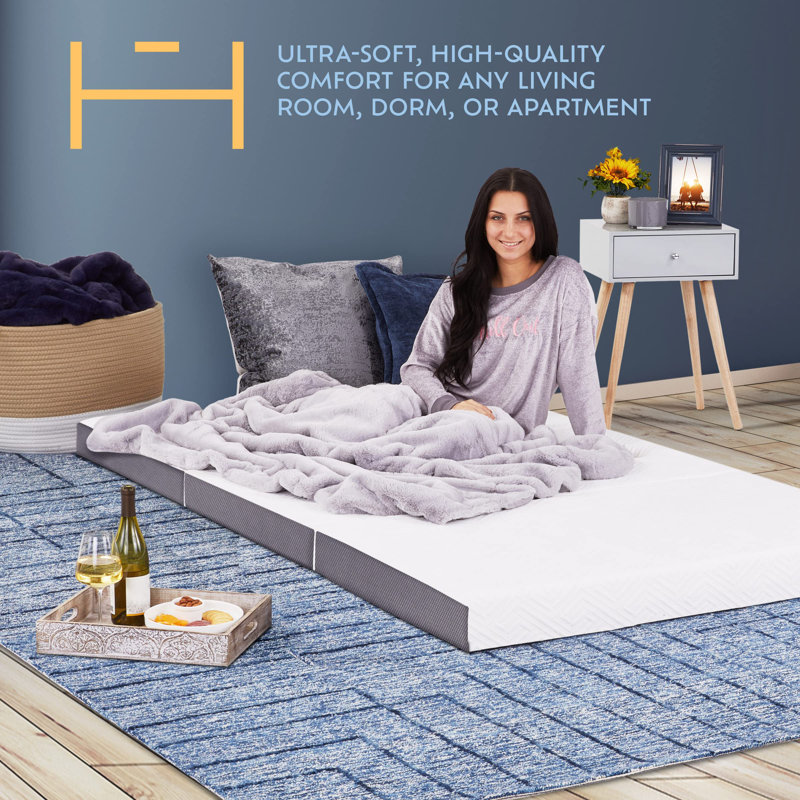 Matelas de canapé-lit moyen Alwyn Home Saugeen, Simple