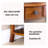 Walnut Solid Wood Corner cabinet-126183781