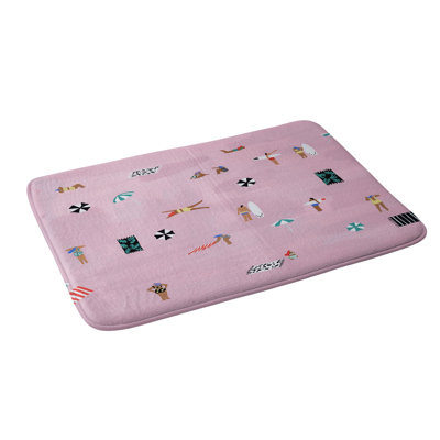 Helo Birdie Lay down Memory Foam Bath Mat