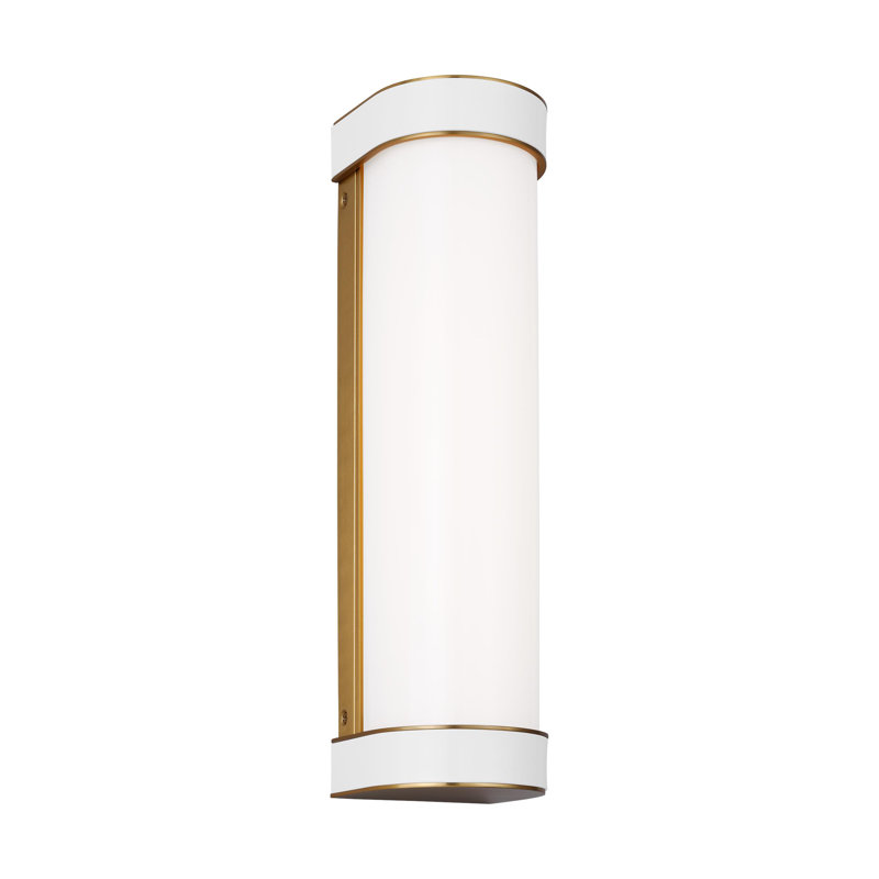 Monroe 1 - Light Vanity Light, Burnished Brass