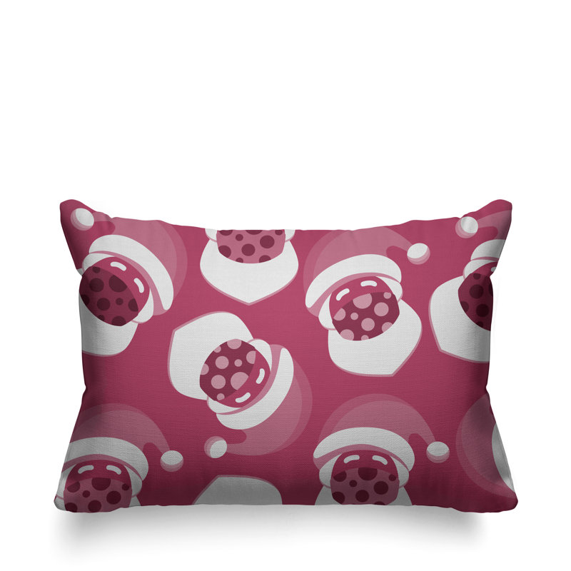 Coussin intérieur / extérieur Santa Claus, Rose