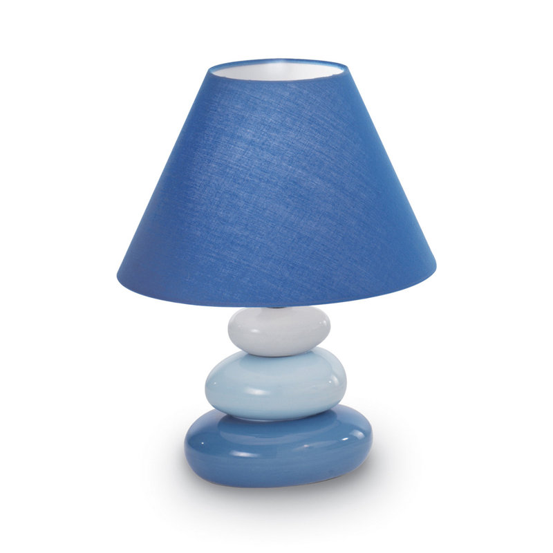 Quimby Crystal Table Lamp, Blue