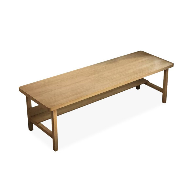Bureaux rectangulaires en bois massif Burlywood, H 29,53 po x l 78,74 po x P 23,62 po
