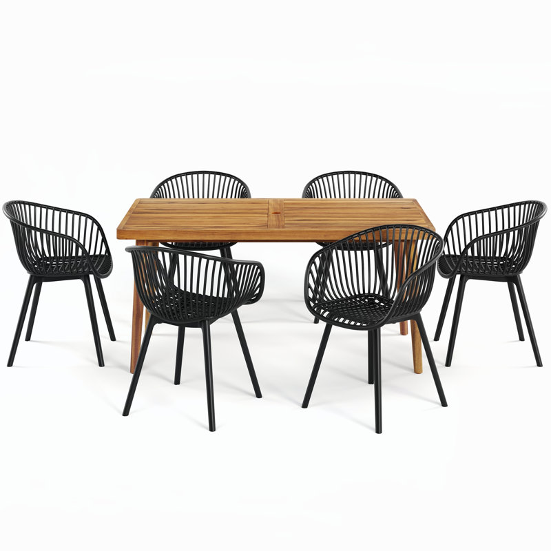 Ensembles repas pour patio, Noir