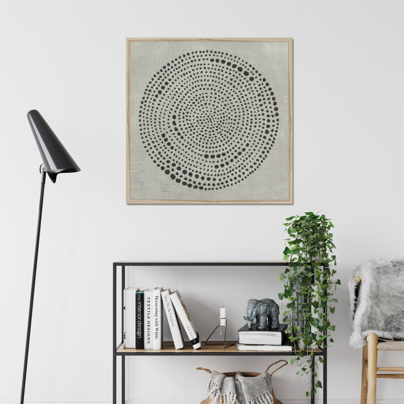 Mythos I by Chariklia Zarris - Painting on Canvas, Natural Wood Framed Paper Print, 34cm H x 34cm W