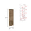 Armoire de coin Essential, trois tablettes, huit porte-bouteilles encastrés, deux tablettes latérales Macadamia-1574220246