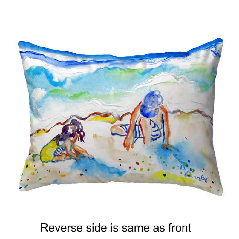 Outdoor Reversible Throw Pillow