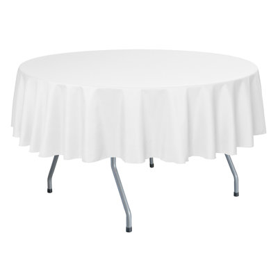 Ultimate Textile - Round Polyester Linen Tablecloth