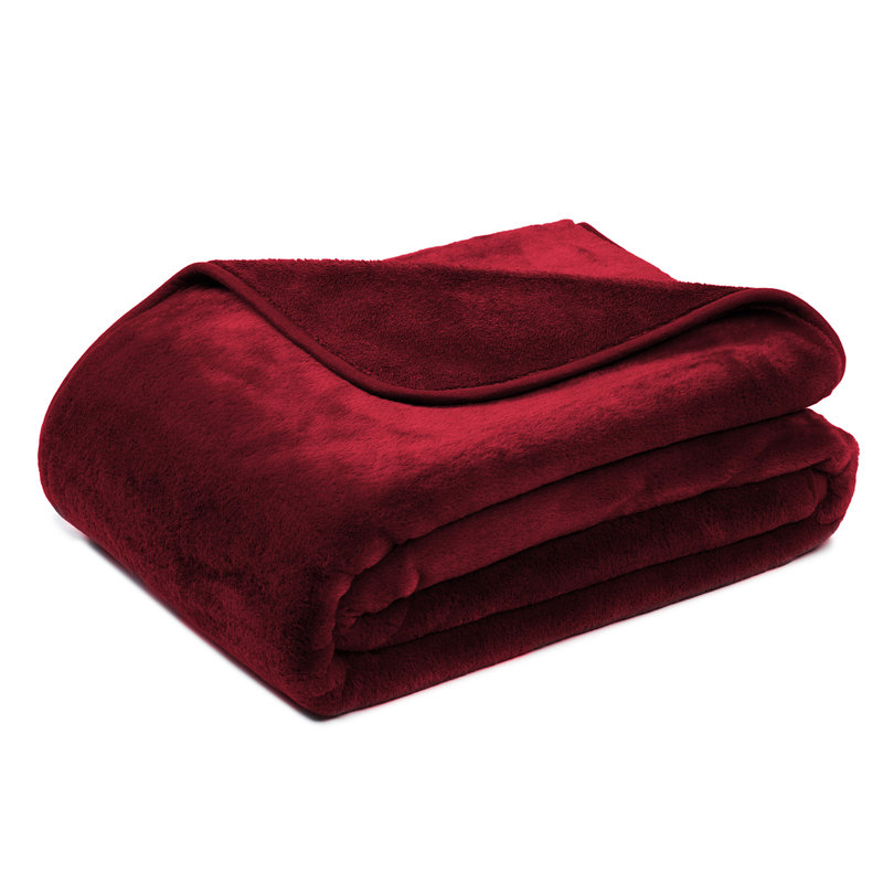 Throw Blanket, W220 x L240cm, Carmine Red